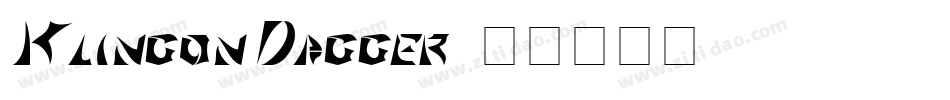 Klingon Dagger字体转换